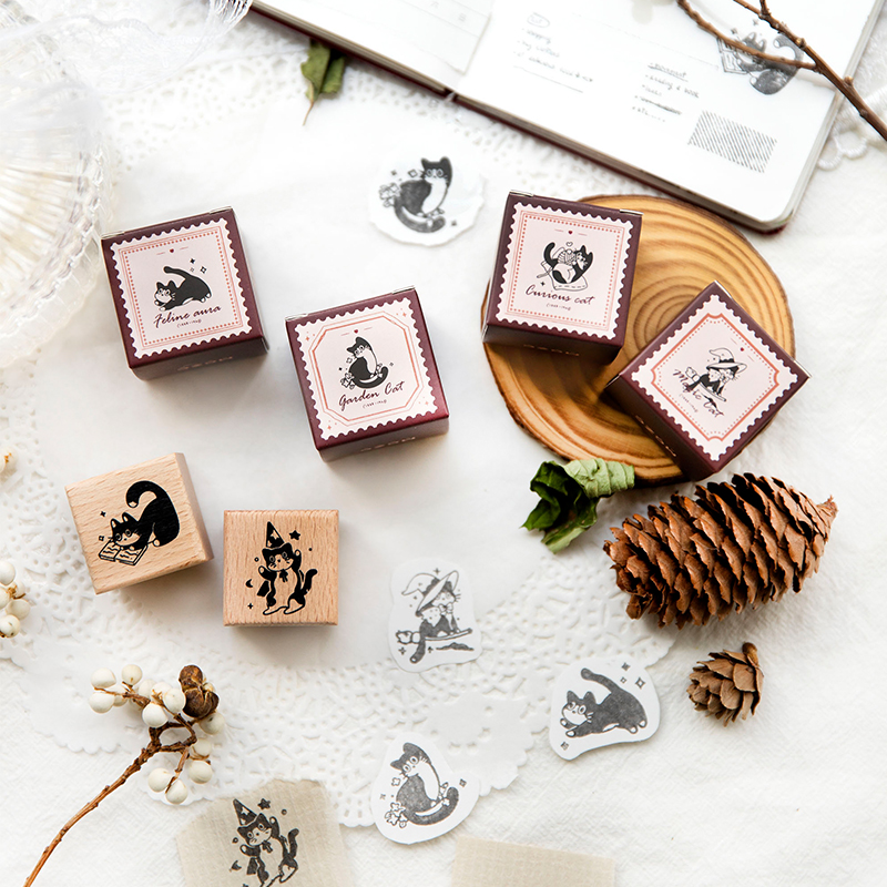 Yoofun Cute Little Black Cat D - đánh giá và giá Rubber Stamp Blank